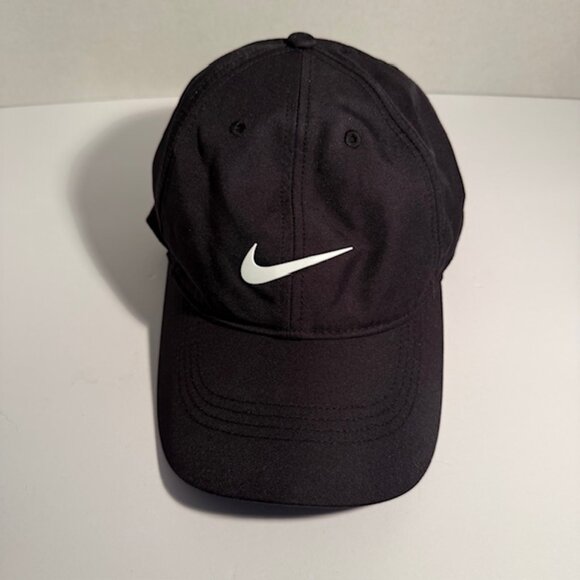 Nike Unisex Black Heritage 86 Dri-Fit Hat Adjustable Hook& Loop Back Closure - Picture 1 of 5